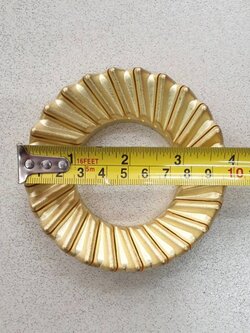 ฝาเฝืองทองเหลืองแท้ 100% วงนอก LUCKY FLAME หัวเตา รุ่น AT-111, AT-112