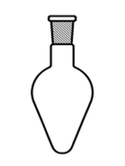 PEAR SHAPE FLASKS 100 ML, JOINT 19/26,ยี่ห้อ Favorit JFP100/2