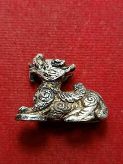 ปี่เซี๊ยะตัวครู เนื้อเงินยวง หลวงปู่ชุนหมิง วัดบางแก้ว จ.นครสวรรค์ (SKU-08389)