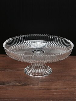 ADPW1-10S จานโชว์อาหารอคิลิคใส 10 นิ้ว พร้อมขา