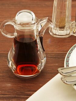 AOB ขวดใส่เครื่องปรุงรส อคิลิคใสแบบกาน้ำชาจีน