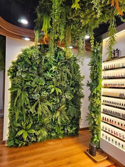 สวนแนวตั้งเทียม Green Wall ผนังต้นไม้เทียม Plant wall สวนแขวนเพดานต้นไม้ปลอม