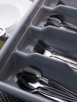 SFH-3GY ถาดพลาสติกสีเทา 4 ช่อง