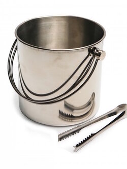 IB-8 กระติกน้ำแข็งสเตนเลส พร้อมที่คีบน้ำแข็ง