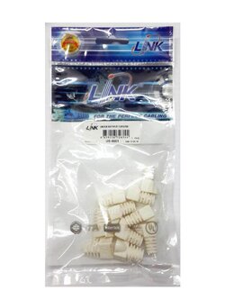 PLUG BOOTS RJ45 ยี่ห้อ LINK คละสี (แพ็ค 10 ตัว)