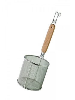 NS-12FB ที่ลวกก๋วยเตี๋ยวด้ามไม้ ก้นตัดวางได้