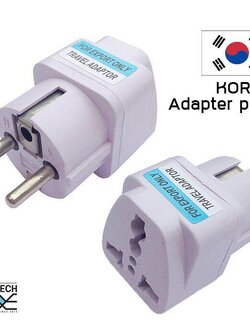 หัวแปลงปลั๊กเกาหลี หัวแปลงขาปลั๊กหัวปลั๊กแปลงไฟ ใช้กับยุโรป เกาหลี