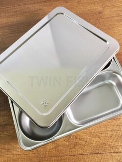 BT-5S กล่องอาหารสเตนเลส 5 ช่อง พร้อมฝาสเตนเลส BT-5COVERS (สเตนเลส 304)