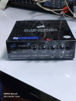 TRIO TR 358 DC MONO CAR MOUNT TYPE AMPLIFIER
