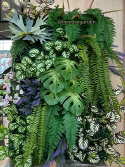 สวนแนวตั้งเทียม Green Wall ผนังต้นไม้เทียม Plant wall สวนแขวนเพดานต้นไม้ปลอม