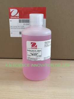 สารละลายบัฟเฟอร์ pH Buffer 4.01 ปริมาตร 250ml ยี่ห้อ OHAUS /USA 30100425