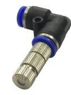 ข้อต่อลมงอฉาก 90 GPE90 (6mm) พร้อมหัวพ่นหมอก 3010 แบบมีไส้กรอง