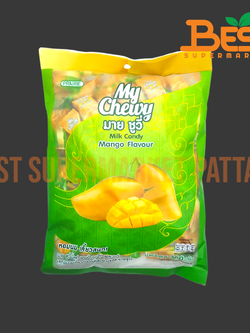 มายชูวี่ ลูกอมเคี้ยวหนึบกลิ่นมะม่วง 360 กรัม.My Chewy Brand My Chewy Milk Candy Mango Flavour 360 g.