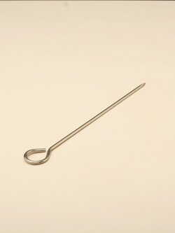 SKW-1 ที่เสียบของย่าง ขนาด 17 ซม. เหล็กเสียบย่างสแตนเลส ไม้เสียบสแตนเลส เหล็กเสียบบาร์บีคิวอย่างดี