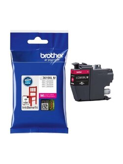 ตลับหมึกอิงค์เจ็ท Brother แท้ LC3619XL M สีแดงม่วง