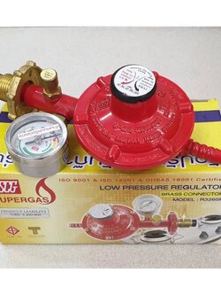 SCG หัวปรับแก๊สแรงดันต่ำ พร้อมชุดเซฟตี้และเกจวัด รุ่น R326SP