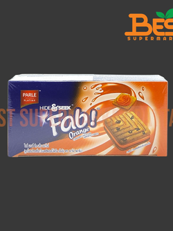 พาร์เล่ พลาติน่า ไฮด์ คุกกี้แซนวิชรสช็อกโกแลตชิพสอดไส้ครีม กลิ่นส้ม 25กรัม. x 12ซอง.Parle Platina Hide&Seek Orange Flavoured Choco Chip Sandwich Cookies 25g. x 12packs.