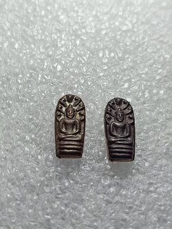 เหรียญพระนาคปรก หลวงพ่อสุนทร รุ่นแรก เนื้อนวะ วัดหนองสะเดา จ.สระบุรี จำนวน 2 เหรียญ (SKU-11187)