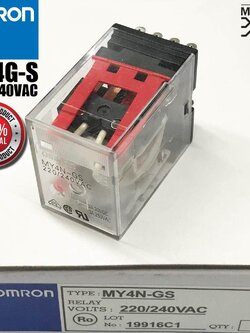 Omron RELAY Omron MY4N-GS 220/240VAC ของแท้