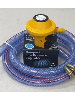 หัวปรับแก๊สหัวกด ถังเวิลด์แก๊ส world gas 13.5 กก. แบบกด หัวถังเชลล์เก่า (Shell) Type 547 พร้อมสาย 2 เมตร ตัวรัดสาย 2 ตัว