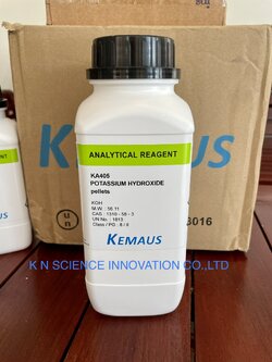 POTASSIUM HYDROXIDE, Pellets AR KemAus 1 KG KA405