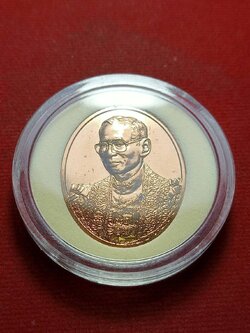 เหรียญในหลวง หลังภปร. ที่ระลึก 100 ปี โรงพยาบาลจุฬาลงกรณ์ สภากาชาดไทย 2557 (SKU-11502)