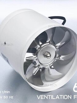 citylights พัดลมดูดอากาศ 6 สีขาว AXIS ( แบบท่อ ) รุ่น YNF150