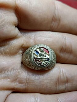 แหวนธงชาติ หลวงพ่อทบ เนื้ออัลปาก้า วัดชนแดน จ.เพชรบูรณ์ (SKU-06210)