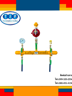 ชุดติดตั้งถังแก๊สสำเร็จรูป Station Gas (2ถังแก๊ส)+REGO(High Pressure Regulator)