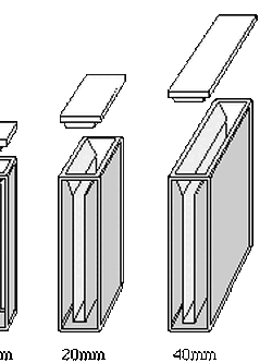 Semi-micro cuvette, Special Optical Glass, 10 mm pathlength, 1.4 ml,ยี่ห้อ Starna Scientific/UK (2 pcs/pack) STA-2/9SOG/10