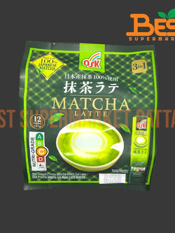 โอเอสเค 3อิน1 มัทฉะ ลาเต้ 22 ก. x 12 ชิ้น.OSK 3in1 Matcha Green Tea Latte 22 g. x 12 units