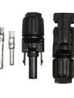 แจ๊คต่อแผงโซล่าร์เซลล์ MC4 จำนวน 1 คู่ ( 1 pair solar connector MC4 male/female )