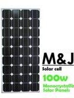 แผงโซล่าเซลล์ 100W แผ่นโซลาร์เซลล์ ชนิด monocrystalline Silicon ขนาด 100W