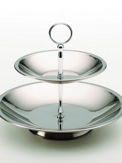 DT-3 ชั้นสเตนเลสวางผลไม้ หรือ ของทานเล่น 2 ชั้น