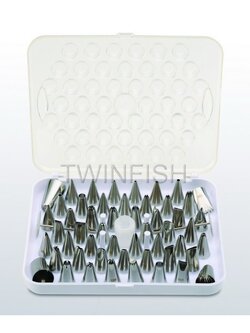 CDS-52 หัวบีบสำหรับแต่งหน้าเค้ก 52 ชิ้น