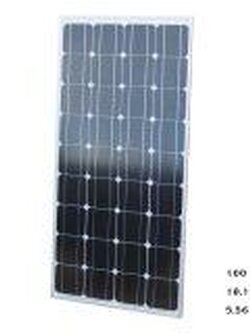 แผ่นโซลาร์เซลล์ ชนิด monocrystalline Silicon ขนาด 100W