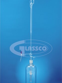 Automatic Burettes ,class A พร้อมลูกสูบและขวดขนาด2ลิตร 118.202.04