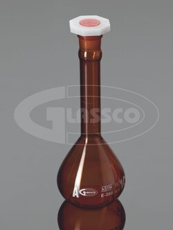 Volumetric Flask, CLASS A,Amber 339.202