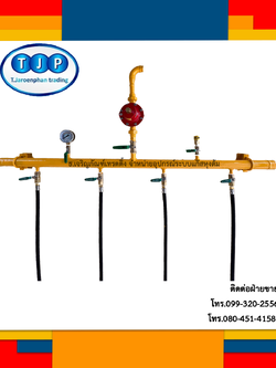 ชุดติดตั้งถังแก๊สสำเร็จรูป Station Gas (Header 4ถังแก๊ส)