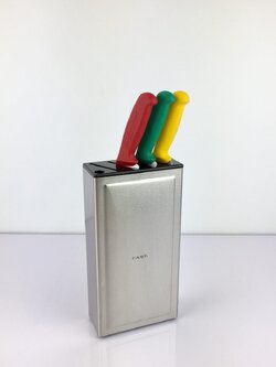 KB-1BK กล่องสเตนเลสเก็บมีด ฝาสีดำ