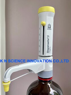 เครื่องดูดจ่ายของเหลวชนิดปริมาตรได้ (Bottle-top Dispenser),Dispensette ® S Organic, Analog-adjustable W/O SafetyPrime recirculation valve ,ยี่ห้อ BRAND™ (4630130)