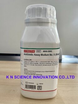 ANTIBIOTIC MEDIUM No. 5 (Streptomycin Assay Agar w/ Yeast Extract) 500 GM,Himedia M006