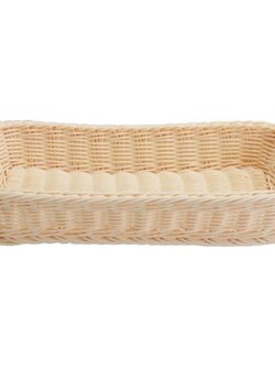 PBB-53 ตะกร้าพลาสติกสาน แบบสี่เหลี่ยมผืนผ้า