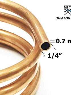 ท่อทองแดง DIY เครื่องพ่นยากันยุง ขนาด 1/4“ หนา 0.7mm ยาว 1 ม.