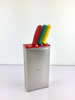 KB-1RD กล่องสเตนเลสเก็บมีด ฝาสีแดง