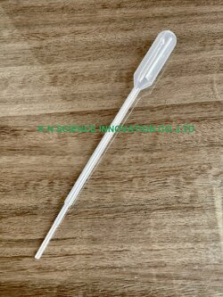 ปิเปตพลาสติก Pasteur pipette PE 1 ml (total 5 ml), 500ea/box PST1