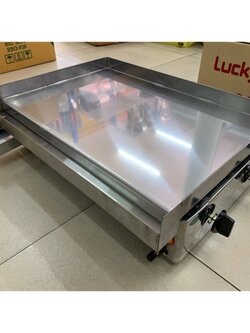 เตาสเต็ก อินฟาเรด BC-612 กระทะขนาด 61x45 ซม. โครงสร้างสแตนเลสทั้งตัว