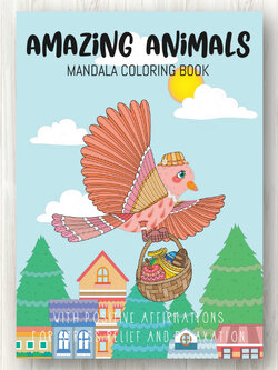 สมุดระบายสีแมนดาลา Amazing Animals Mandala Coloring Book พร้อมคำคมสร้างแรงบันดาลใจ