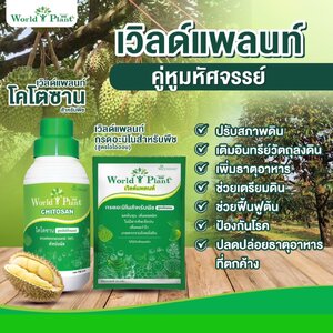 ต้นแข็งแรง มีดินที่สภาพดี ต้อง คู่หูมหัศจรรย์ ❝ เวิลด์แพลนท์ โคโตซาน เวิลด์แพลนท์ กรดอะมิโนสำหรับพืช
