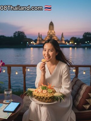 การพูดคุยเกี่ยวกับ ข้าวผัดสับปะรด (Pineapple Fried Rice) ระหว่าง "เว็บแอดมิน ร้อยแปดไทยแลนด์" กับนักท่องเที่ยวสาวชาวจีนชื่อ "เสี่ยวเหมย"